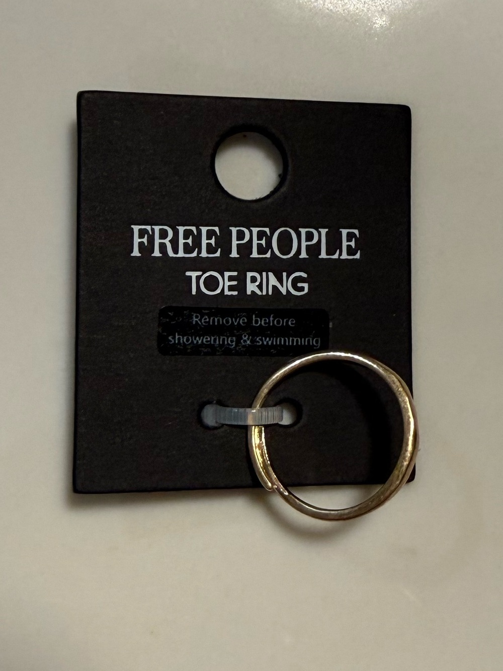 Free People Sandbar Toe Ring Gold NWT OS